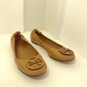 Tory Burch Ballet Flats. Size 6. Nude patent
